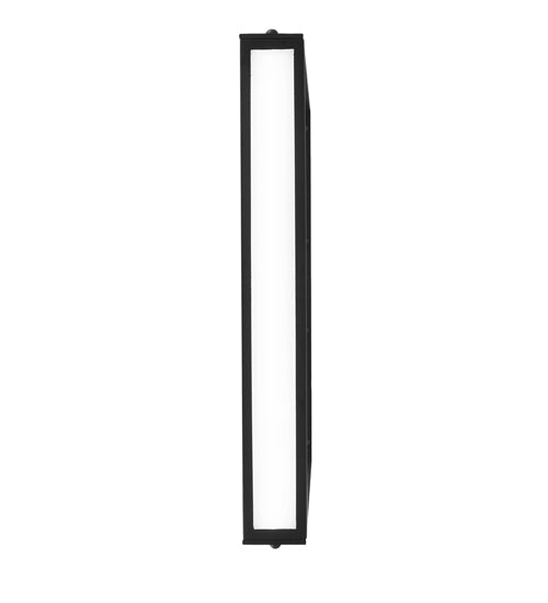 Meyda Lighting Echelon 24" LED Satin Black Wrought Iron Island Pendant Light With White Idalight Shade Glass