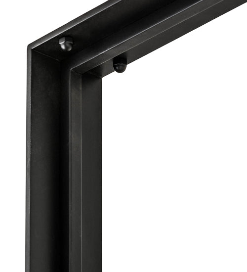Meyda Lighting Echelon 36" LED Satin Black Wrought Iron Island Pendant Light With White Acrylic Shade