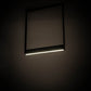 Meyda Lighting Echelon 36" LED Satin Black Wrought Iron Island Pendant Light With White Acrylic Shade