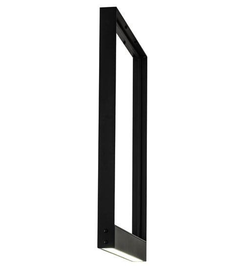 Meyda Lighting Echelon 36" LED Satin Black Wrought Iron Island Pendant Light With White Acrylic Shade