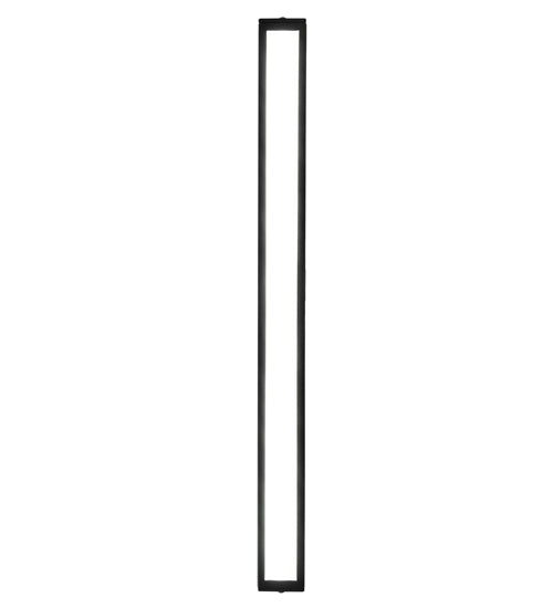 Meyda Lighting Echelon 36" LED Satin Black Wrought Iron Island Pendant Light With White Acrylic Shade