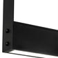 Meyda Lighting Echelon 36" LED Satin Black Wrought Iron Island Pendant Light With White Acrylic Shade