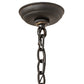 Meyda Lighting Eden 22" 6-Light Chestnut Chandelier With Ivory Faux Candlelight