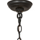 Meyda Lighting Edinburgh 24" 6-Light Solar Black Chandelier