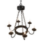 Meyda Lighting Edinburgh 24" 6-Light Solar Black Chandelier