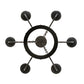 Meyda Lighting Edinburgh 24" 6-Light Solar Black Chandelier