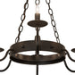 Meyda Lighting Edinburgh 24" 6-Light Solar Black Chandelier