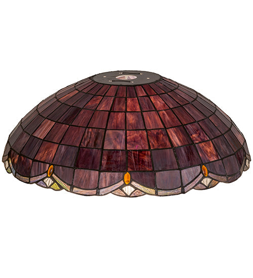 Meyda Lighting Elan 20" Amber & Clear Shade Glass