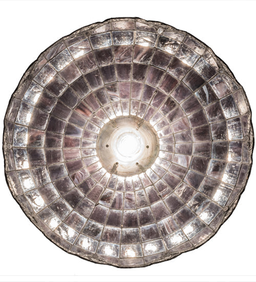 Meyda Lighting Elan 20" Antique Pendant Light With Amber Shade Glass