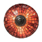 Meyda Lighting Elan 29" 3-Light Antique Inverted Pendant Light With Violet Shade Glass