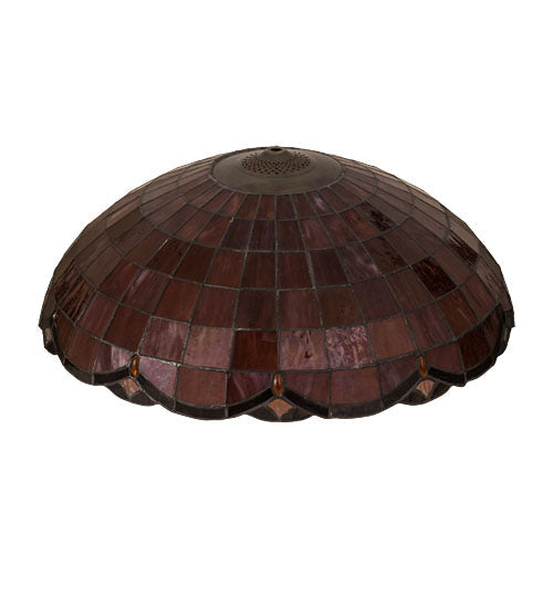 Meyda Lighting Elan 79812 20" Amber & Clear Shade Glass