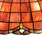Meyda Lighting Elan 79812 20" Amber & Clear Shade Glass