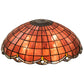 Meyda Lighting Elan 79812 20" Amber & Clear Shade Glass