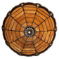 Meyda Lighting Elan 9" Honey Amber & Brown Shade Glass