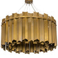 Meyda Lighting Eldorado 40" 16-Light Transparent Gold Pendant Light With Gold Shade