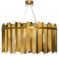 Meyda Lighting Eldorado 40" 16-Light Transparent Gold Pendant Light With Gold Shade