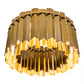 Meyda Lighting Eldorado 40" 16-Light Transparent Gold Pendant Light With Gold Shade