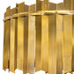 Meyda Lighting Eldorado 40" 16-Light Transparent Gold Pendant Light With Gold Shade