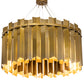 Meyda Lighting Eldorado 40" 16-Light Transparent Gold Pendant Light With Gold Shade