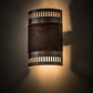 Meyda Lighting Elements 8" 2-Light Nickel & Acid Burnt Copper Wall Sconce