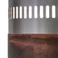 Meyda Lighting Elements 8" 2-Light Nickel & Acid Burnt Copper Wall Sconce