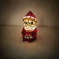Meyda Lighting Elf 240398 7" Accent Table Lamp With Red & White Shade Glass