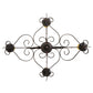 Meyda Lighting Elianna 28" 4-Light Cajun Spice Chandelier With Amber Faux Candlelight