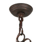 Meyda Lighting Elianna 28" 4-Light Cajun Spice Chandelier With Amber Faux Candlelight