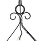 Meyda Lighting Elianna 28" 4-Light Distressed Chestnut Chandelier With Ivory Faux Candlelight