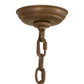 Meyda Lighting Elianna 28" 4-Light Rustic Iron Chandelier With Ivory Faux Candlelight
