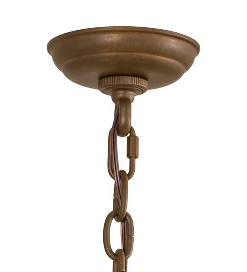 Meyda Lighting Elianna 28" 4-Light Rustic Iron Chandelier With Ivory Faux Candlelight