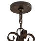 Meyda Lighting Elianna 42" 12-Light Chestnut Textured Chandelier With Amber Faux Candlelight