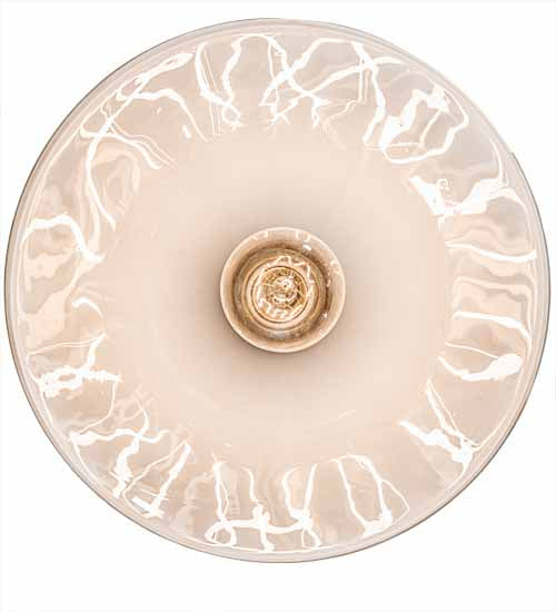 Meyda Lighting Elijah 10" Brushed Nickel Pendant Light With White Scavo Shade Glass