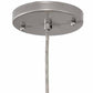 Meyda Lighting Elijah 10" Brushed Nickel Pendant Light With White Scavo Shade Glass