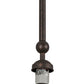 Meyda Lighting Elijah 10" Gilded Tobacco Pendant Light With White Frosted Shade Glass