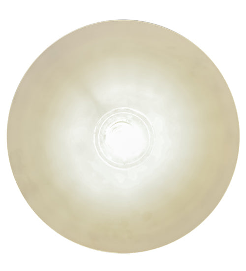 Meyda Lighting Elijah 18" Gilded Tobacco Pendant Light With Frosted White Art Shade Glass