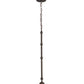 Meyda Lighting Elijah 18" Gilded Tobacco Pendant Light With Frosted White Art Shade Glass