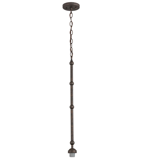 Meyda Lighting Elijah 18" Gilded Tobacco Pendant Light With Frosted White Art Shade Glass