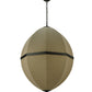 Meyda Lighting Eliptic 32" 4-Light Timeless Bronze Pendant Light With Beige Fabric Shade