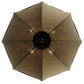 Meyda Lighting Eliptic 32" 4-Light Timeless Bronze Pendant Light With Beige Fabric Shade