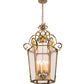 Meyda Lighting Elisa 25" 8-Light Light Tobacco & Antique Gold Pendant Light With Clear Rainstone Idalight Shade Glass