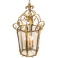 Meyda Lighting Elisa 25" 8-Light Light Tobacco & Antique Gold Pendant Light With Clear Rainstone Idalight Shade Glass