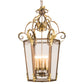Meyda Lighting Elisa 25" 8-Light Light Tobacco & Antique Gold Pendant Light With Clear Rainstone Idalight Shade Glass