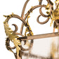 Meyda Lighting Elisa 25" 8-Light Light Tobacco & Antique Gold Pendant Light With Clear Rainstone Idalight Shade Glass