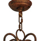 Meyda Lighting Elisha 26" 8-Light Autumn Leaf Chandelier With Amber Faux Candlelight