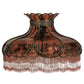 Meyda Lighting Elizabeth 22"W x 12"H Craftsman Brown Frame and Pink Fabric Shade