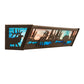 Meyda Lighting Elk & Black Bear 24" 4-Light Timeless Bronze Vanity Light With Sky Blue & Blue Green Ripple Shade Glass