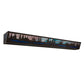Meyda Lighting Elk & Black Bear 48" 8-Light Timeless Bronze Personalized Vanity Light With Multi-Colored Shade Glass