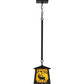 Meyda Lighting Elk at Dawn 10" Textured Black Mini Pendant Light With Beige Shade Glass