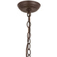 Meyda Lighting Elk at Dawn 22" 2-Light Cafe Noir Pendant Light With Avocado Smooth Shade Glass